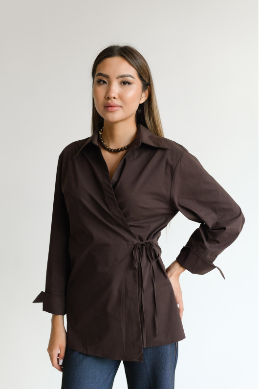 Рубашка с запахом